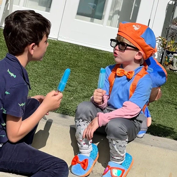 Kids Blippi Orange and Blue Hat - Picture 3 of 3